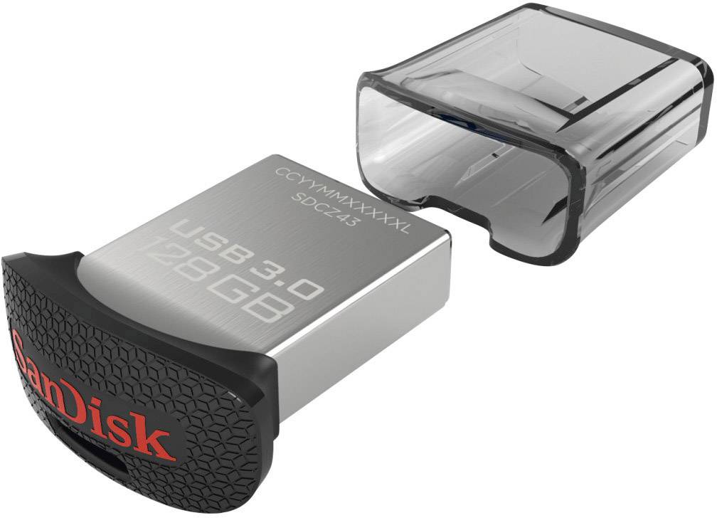 SanDisk Cruzer Ultra Fit™ USB-flashdrev 128 GB SDCZ43-128G-GAM46 USB 3.2 Gen 1 (USB 3.0 | Conradelektronik.dk