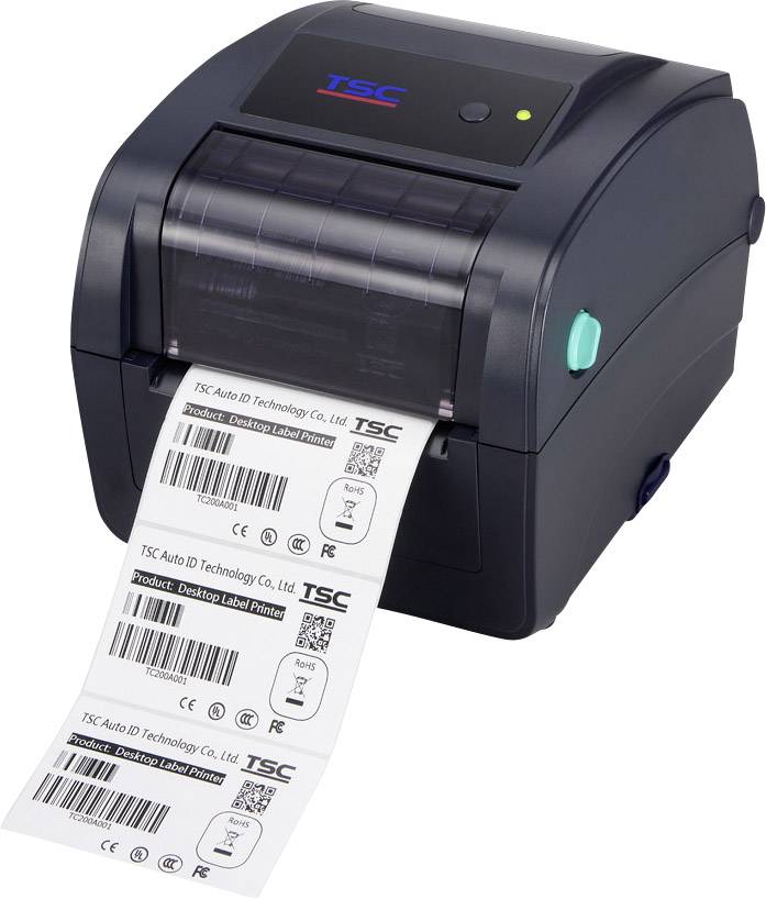 TSC TC200 Etiketprinter Termooverførsel, Direkte 203 x 203 dpi Etiketbredde (maks.): 108 mm USB, RS-232, | Conradelektronik.dk