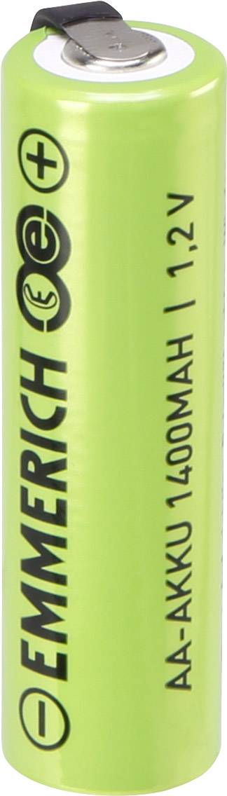 pistol Mindre end Skyldig Emmerich A ULF Special-batteri R6 (AA) U-loddefane, Højstrømskompatibel  NiMH 1.2 V 1400 mAh | Conradelektronik.dk