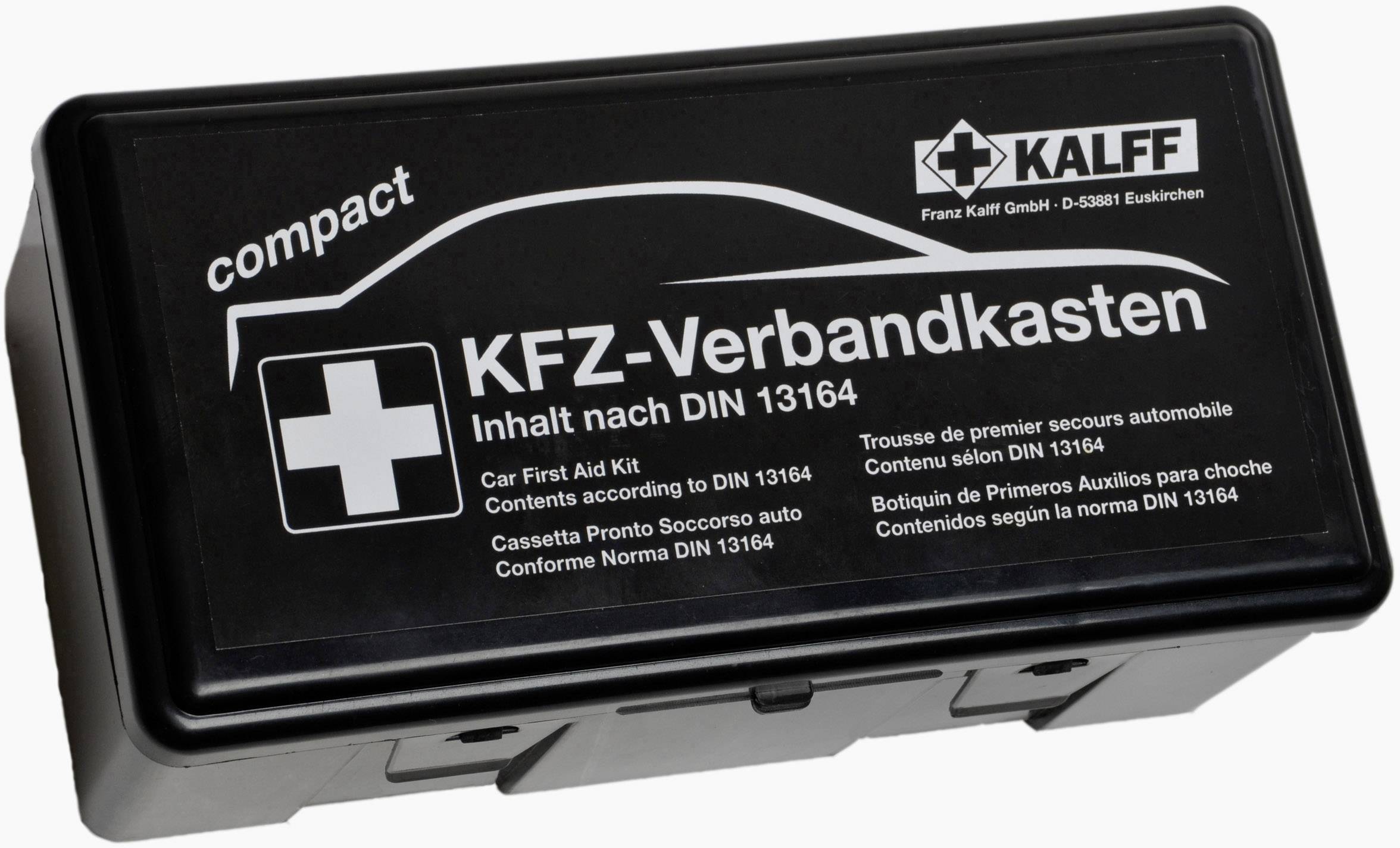 Kalff 23503 Forbindingskasse Lastbil, Motorcykel, Personbil, Firhjulscrosser, SUV, Autocamper (L x B x H) 90 x 218 x 110 mm DIN 13164 02-2022 1 stk