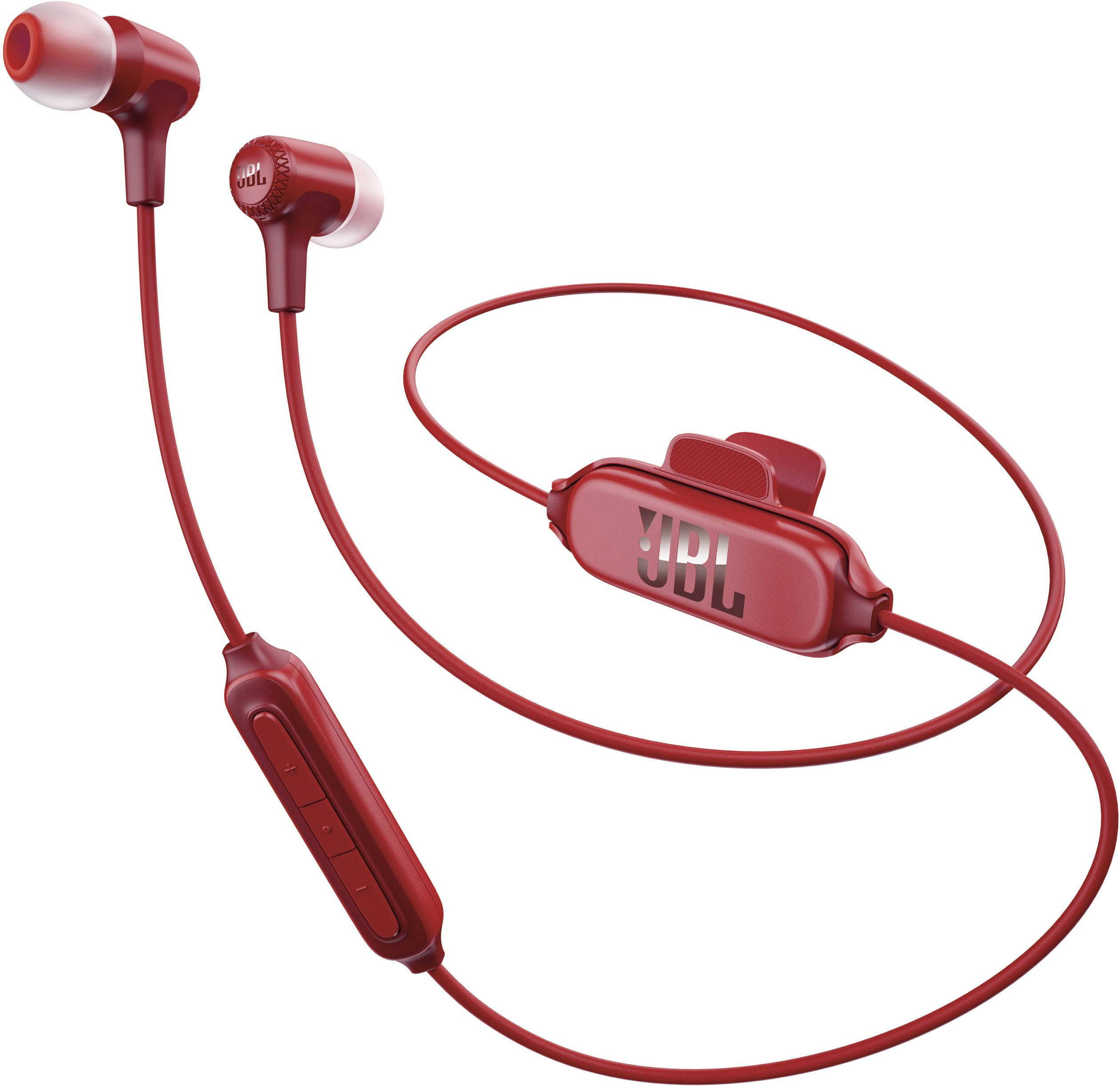JBL Harman E25BT Bluetooth® Stereo-Headset In-ear Headset Rød | Conradelektronik.dk