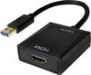 LogiLink UA0233 USB / HDMI Adapter [1x USB 3.2 Gen 1 stik A (USB 3.0) - 1x HDMI-tilslutning] Sort 10.00 cm