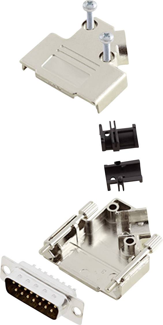 encitech D45PK-M-15-DBP-K 6355-0009-02 D-SUB stiftliste-sæt 45 ° Poltal: 15 Loddekop 1 Set