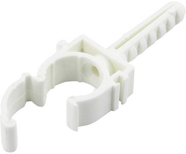 TRU COMPONENTS  Befæstigelsesbånd kan tilsluttes  93013c1191 Bundt-Ø-område 20 mm (max)  Til stikmontering i murværk, Kan genlukkes Hvid 1 stk