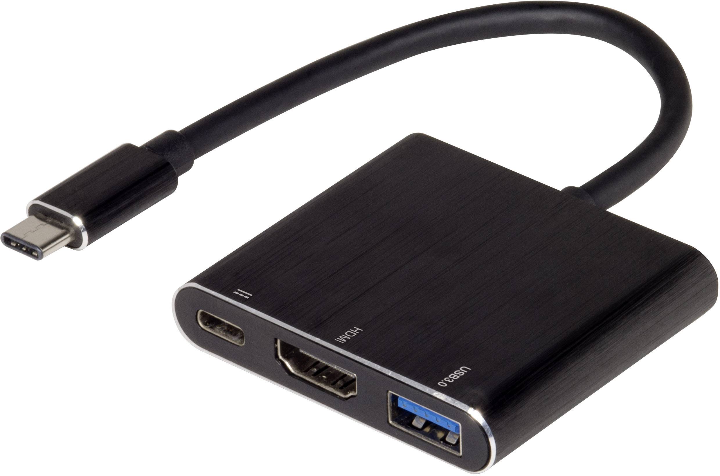 Renkforce USB / HDMI Adapter [1x USB-C® - 1x HDMI-tilslutning, USB 3.2 Gen 1 stik A 3.0), USB-C® bø | Conradelektronik.dk