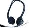 Et sort computer-headset med mikrofonarm, lukket ørekopsdesign, egnet til lydopkald og musik.