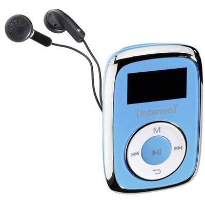 Intenso Music Movers MP3-afspiller 8 GB Blå  Fastgørelsesclips