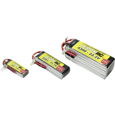 LemonRC Modelbyggeri-batteripakke (LiPo) 11.1 V 5000 mAh Celletal: 3 35 C Softcase  Åbne kabelender