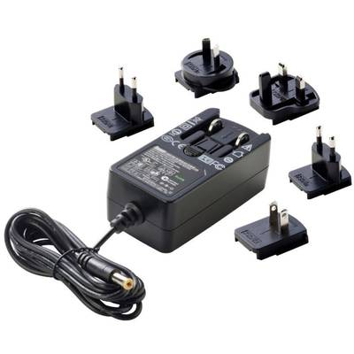 Dehner Elektronik SYS 1541-2424-W2E Stik-strømforsyning, konstant spænding  24 V/DC 1000 mA 24 W med UK-adapter, med USA