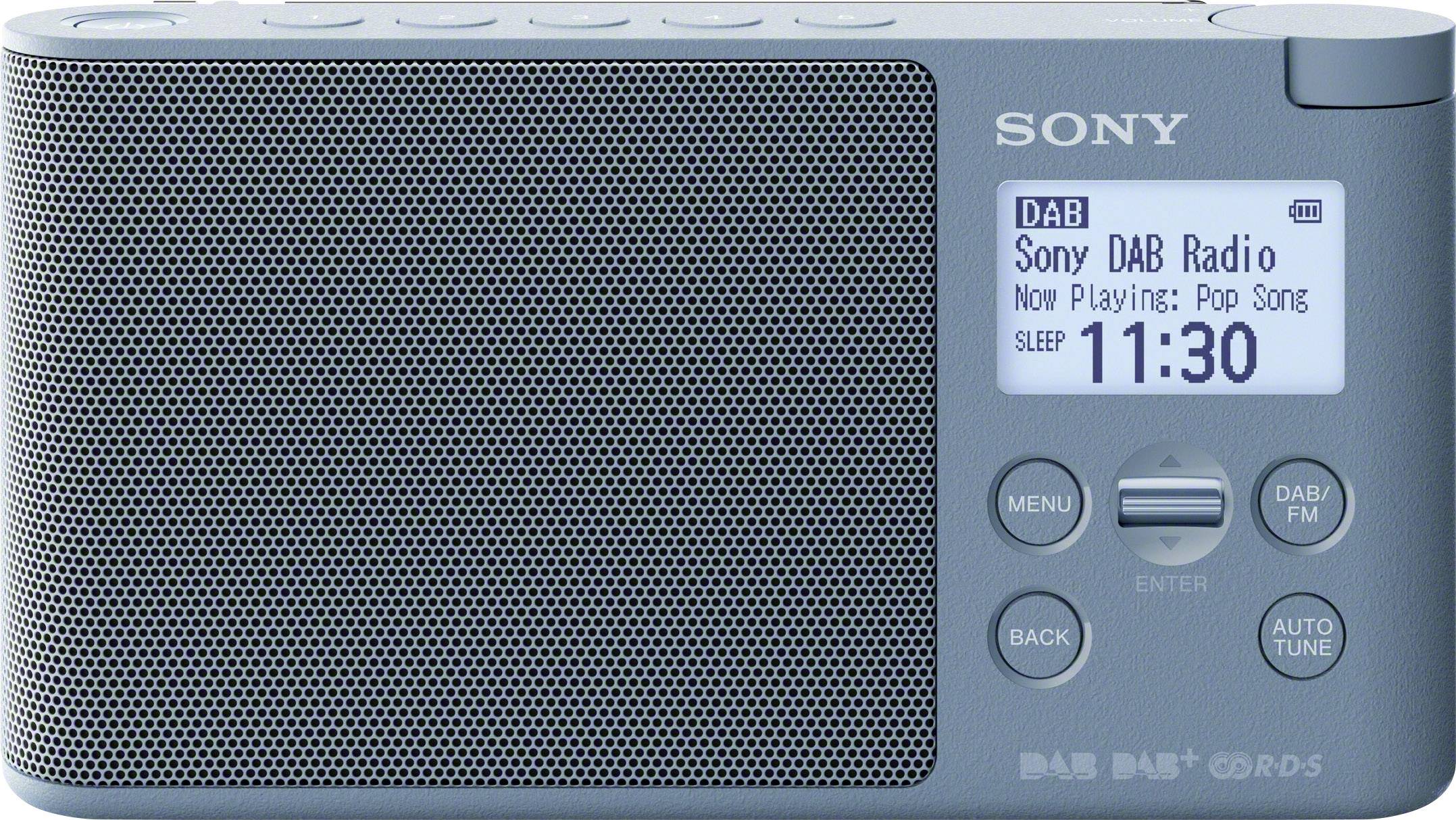 Bordradio Sony XDRS41D DAB+, DAB, FM Blå Conradelektronik.dk