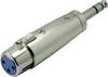 Kash XLR-adapter XLR-tilslutning - Jackstik 6,3 mm Stereo Poltal:3 1 stk