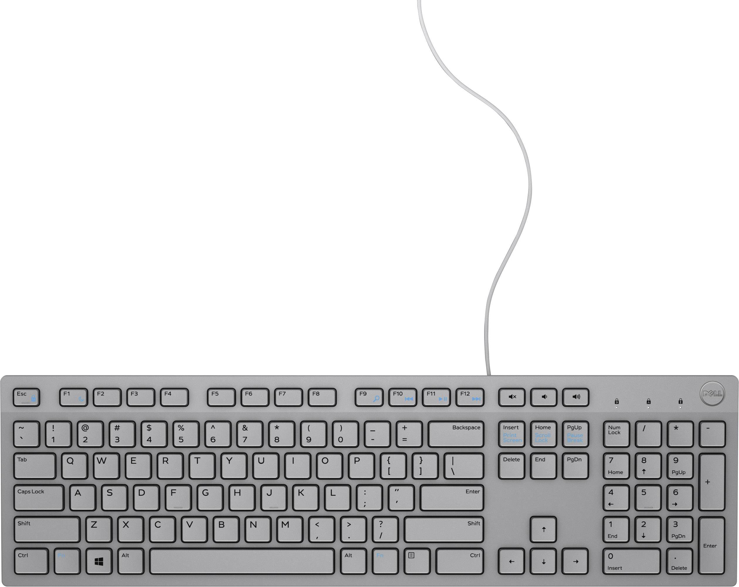 Dell KB216 USB Tastatur Deutsch, QWERTZ Grå