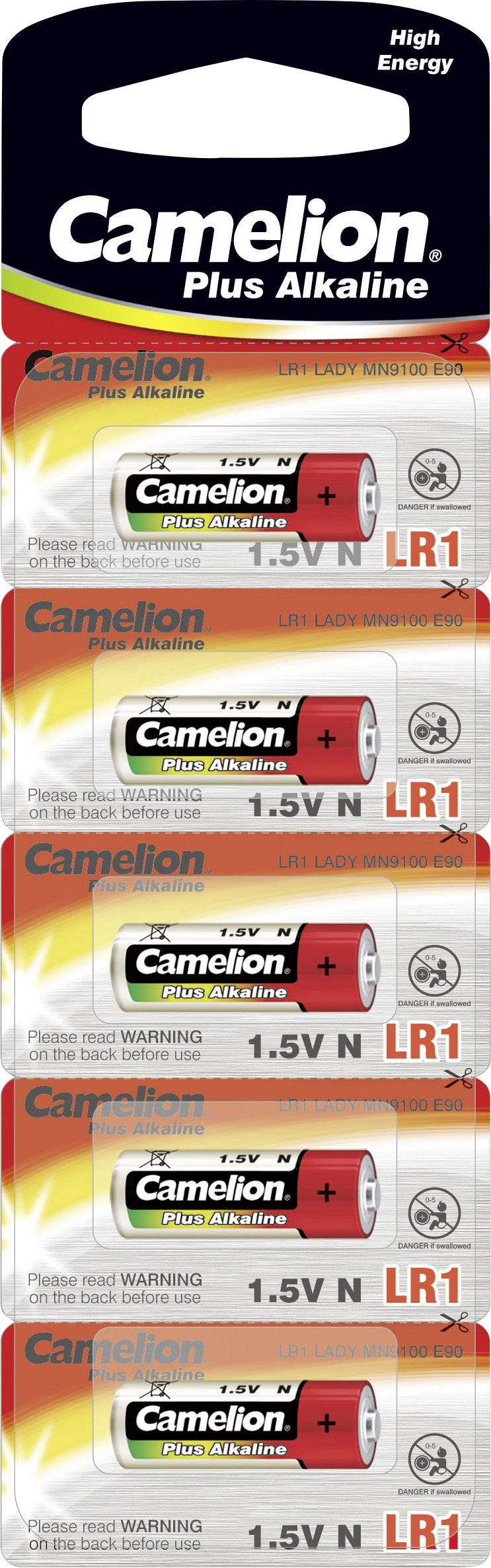 Løfte Undertrykke at forstå Lady N-batteri Camelion LR1 Alkali-mangan 750 mAh 1.5 V 5 stk |  Conradelektronik.dk