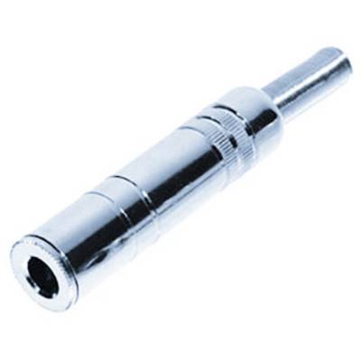 TRU COMPONENTS 1559771 Jack-stik 6,35 mm Kobling, lige Poltal: 2 Mono Sølv 1 stk