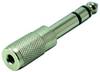 TRU COMPONENTS Jack-adapter Jackstik 6,3 mm - Jacktilslutning 3,5 mm Stereo Poltal:3 1 stk