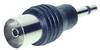 TRU COMPONENTS Jack-adapter Jackstik 3,5 mm - Coax-tilslutning Mono Poltal:2 1 stk