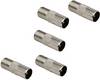 BKL Electronic 0403555 Coax F-adapter Tilslutninger: Koaksialstik IEC., F-bøsning 5 stk