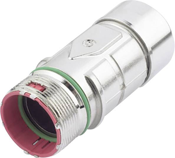 Metalstik med rød og grøn ring i cylinderform, egnet til tekniske forbindelser og ledningsføring.