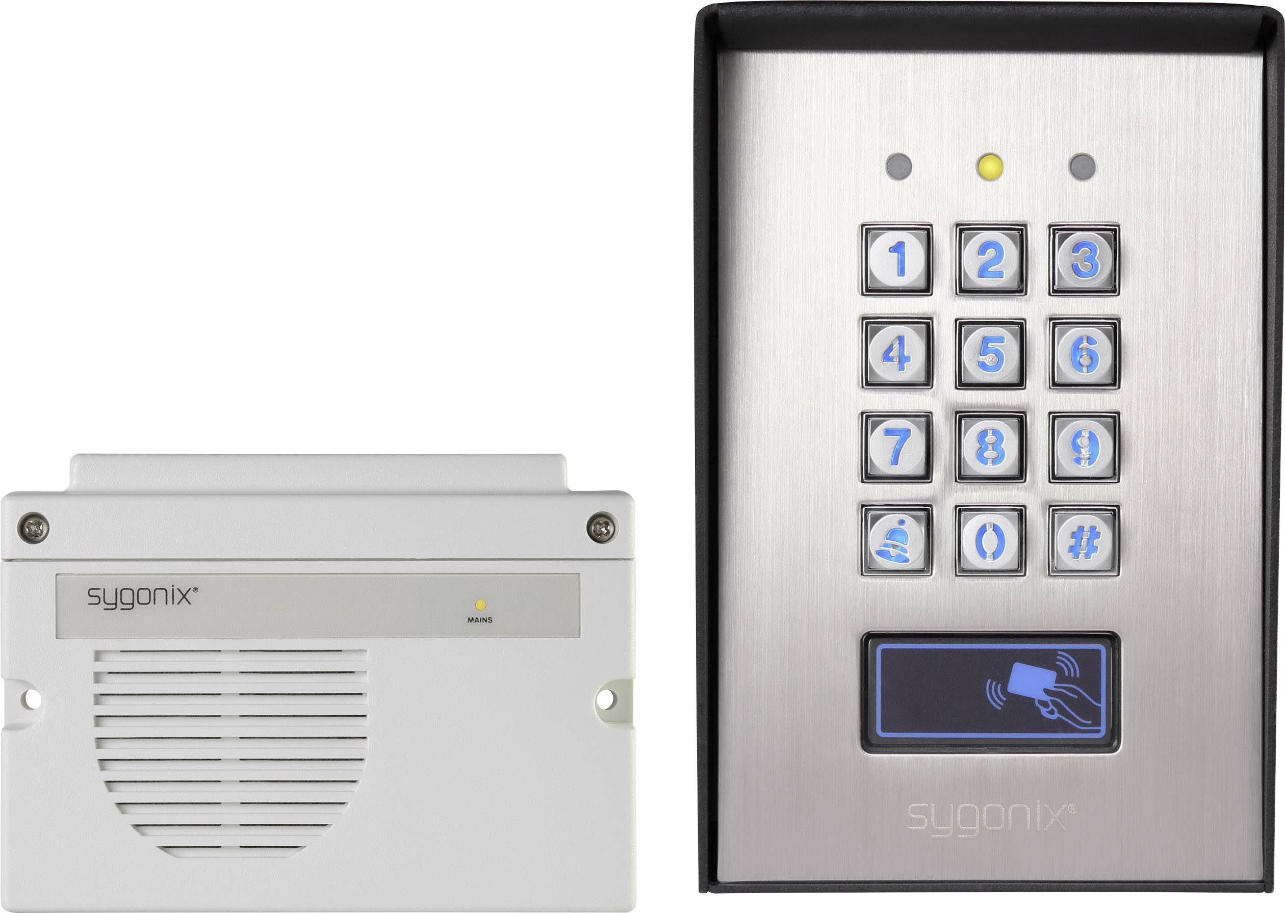 Sygonix 1582020 Kodelås Overflademonteret IP66 med belyst tastatur, med separat analyseenhed