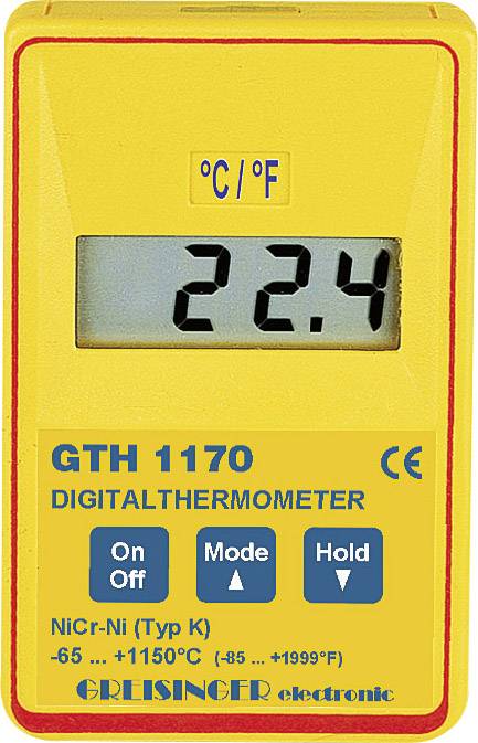 Greisinger Temperatur-måleudstyr Kalibreret (SCS akkrediteret laboratorium (SCS)) -65 - +199.9 °C Sensortype K