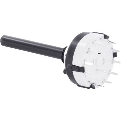 TRU COMPONENTS TC-DS2X6P TC-DS2X6P Drejekontakt 0.35 A Afbryderpositioner 6 5 x 30 ° 1 stk
