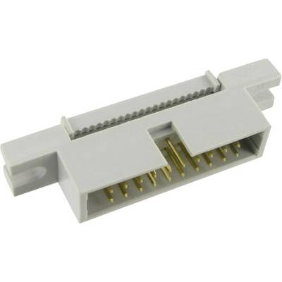 TRU COMPONENTS 1589804 Pole-stikforbindelse Med fastgøringsflange Rastermål: 2.54 mm Samlet antal poler: 64 Antal rækker