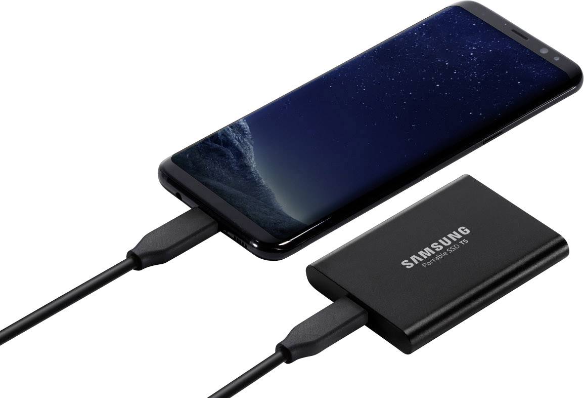 Samsung Portable T5 Ekstern Ssd Harddisk 2 Tb Deep Black Usb C™ Usb 31 Conradelektronikdk 4167