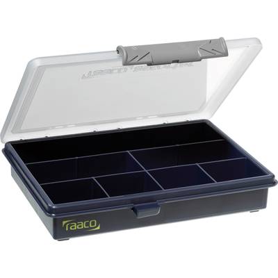 raaco Assorter 6-7 Sortimentskasse (L x B x H) 143 x 175 x 32 mm Antal fag: 7 Fast underopdeling Indhold 1 stk