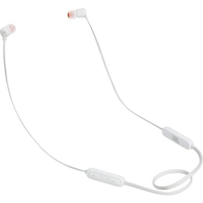 JBL T110BT   In Ear hovedtelefoner Bluetooth®  Hvid  