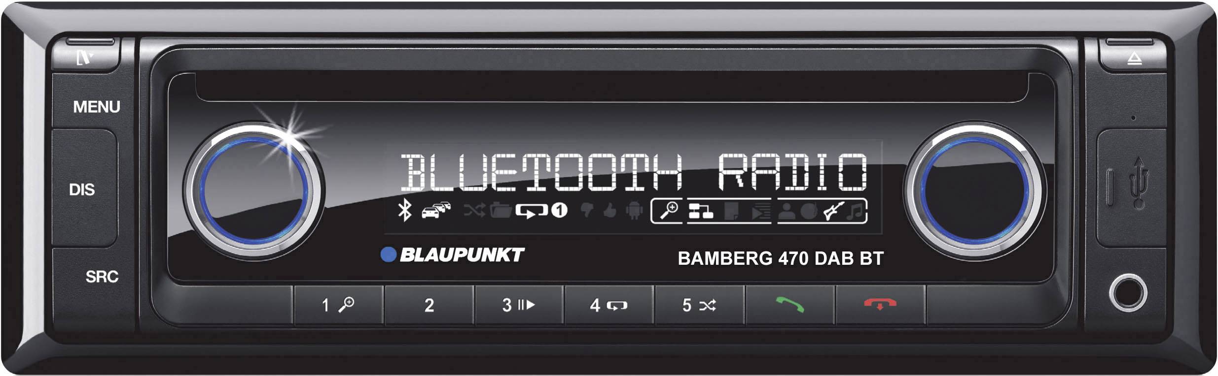 dygtige blomst Variant Blaupunkt Bamberg 470 DABBT Bilradio DAB+ tuner, Håndfrit  Bluetooth®-system, Tilslutning til ratbetjening | Conradelektronik.dk