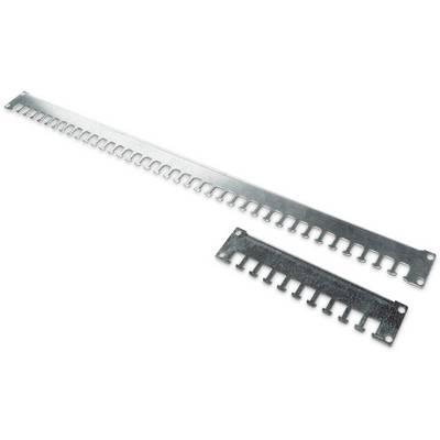 To plade metalkabler-styringspaneler, én aflang og én kortere, hver med huller til kabelgennemføring.