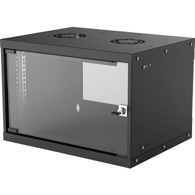 Intellinet Basic Line 6HE 19 tommer vægkabinet (B x H x T) 540 x 353 x 400 mm 6 U Sort (RAL 9005)