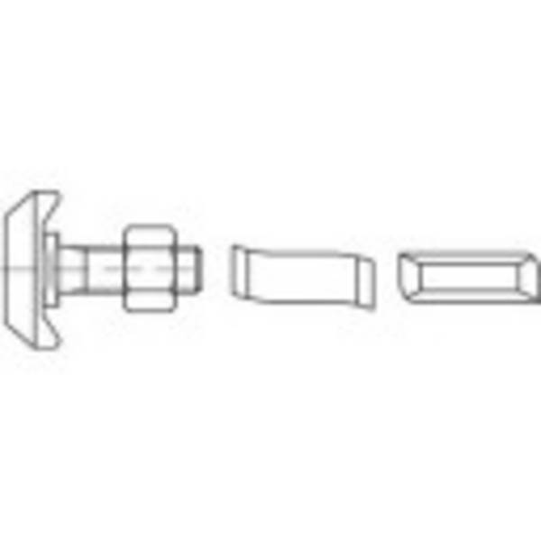 Alstertaler Schrauben & Präzisionsteile  1070232 Hammerhovedskruer M16 50 mm    88940 Rustfrit stål A4 10 stk