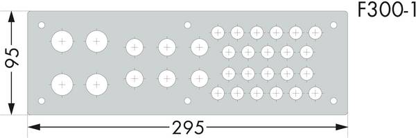 WAGO 850-819/002-001 850-819/002-001 Flangeplade  (B x H) 295 mm x 95 mm   1 stk