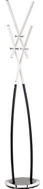 ALCO Stumtjener 2876-10 Antallet af kroge: 6 (Ø x H) 37 cm x 182 cm Metal Sort, Hvid 1 stk