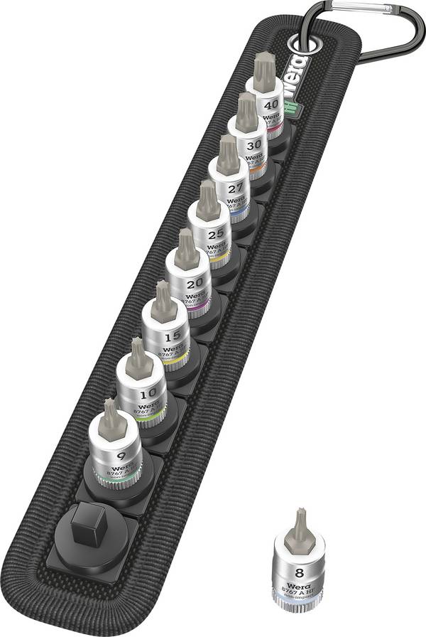 Wera 8767 A Topnøgle-bit-sæt  1/4" 9 dele 05003882001