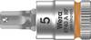 Wera 8740 A 05003335001 Unbrako Topnøgle-bit-indsats Holdefunktion 5 mm 1/4" 5 mm 1/4" (6,3 mm)