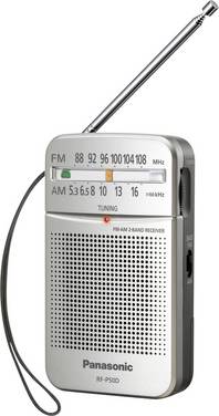 Lommeradio Panasonic RF-P50DEG FM   Sølv