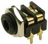Cliff CL13845G Jack-stik 3,5 mm Tilslutning, indbygning vandret Poltal: 2 Mono Sort 1 stk