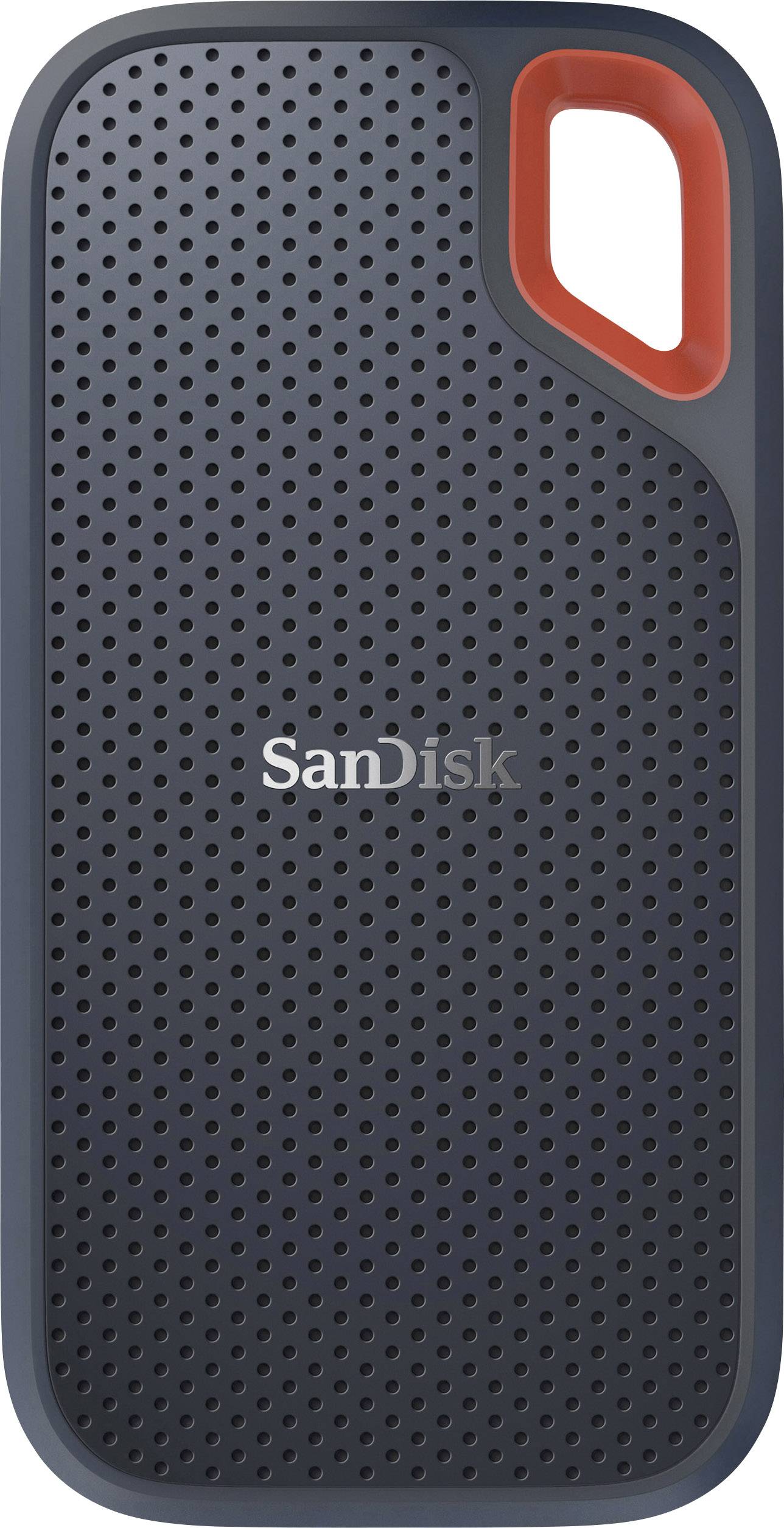 Råd mærkelig skinke SanDisk Extreme® Portable 1 TB Ekstern SSD-harddisk USB-C® USB 3.2 (Gen 2)  Sort SDSSDE60-1T00-G25 | Conradelektronik.dk