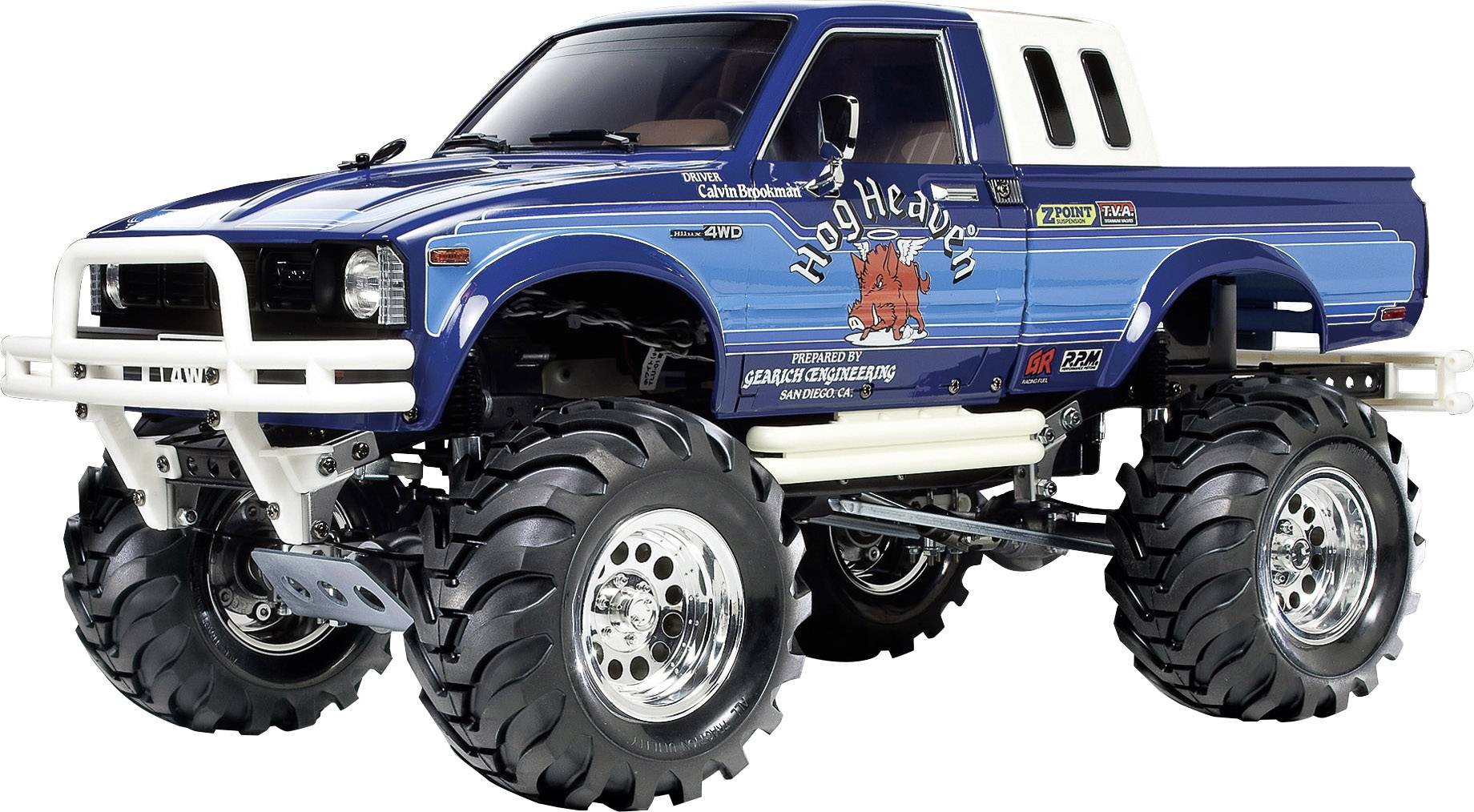 Tamiya Toyota 4x4 PickUp Bruiser Brushed 1:10 RC-modelbil Elektronik Monstertruck Firehjulstræk (4WD) Byggesæt