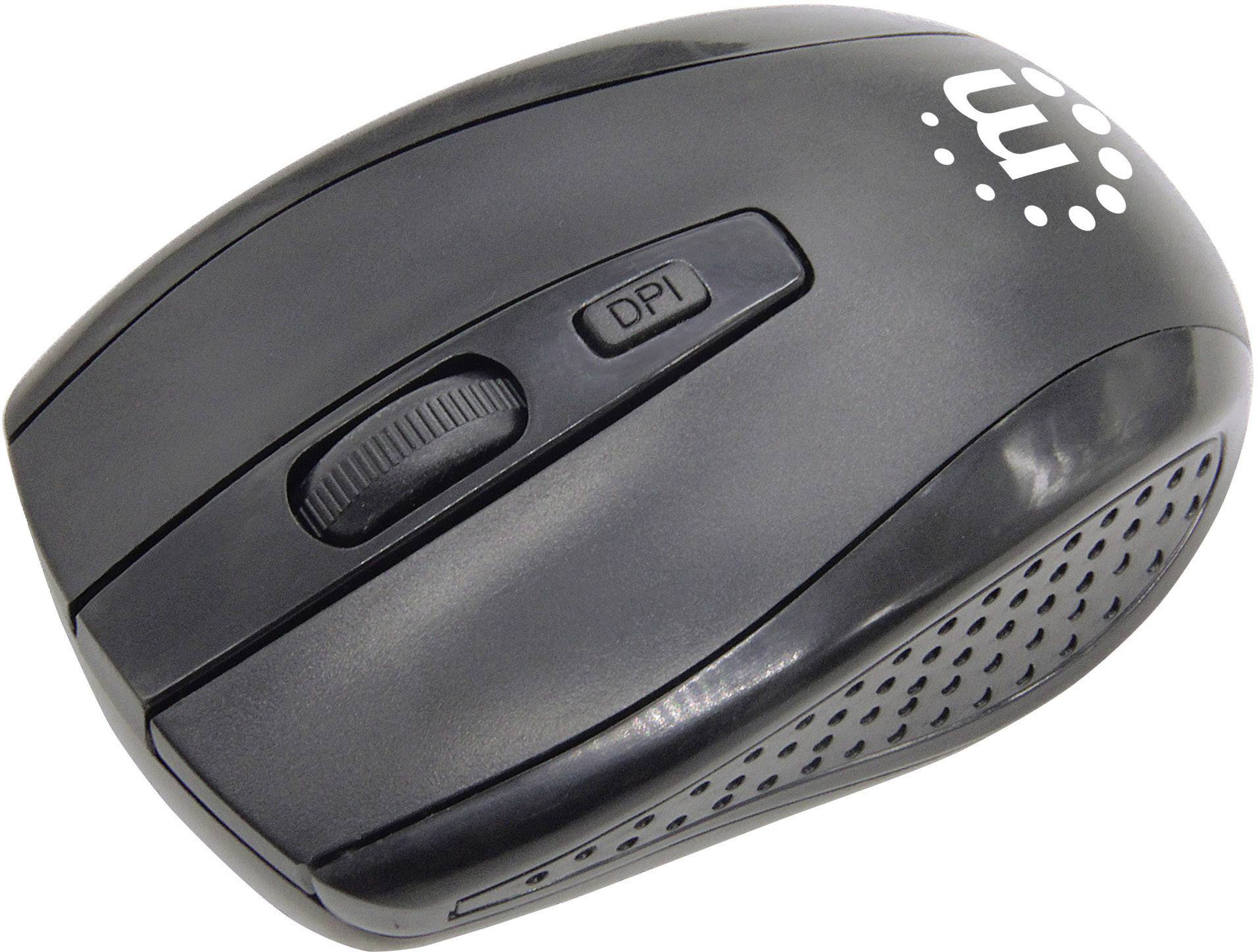 Manhattan 178990 Tastatur, musesæt Trådløs Deutsch, QWERTZ Sort-3