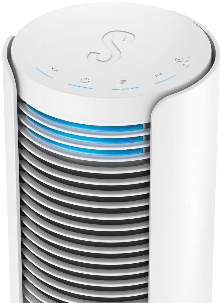 Stadler Form Peter Tårnventilator 60 W (Ø x H) 24 cm x 110 cm Sølv | Conradelektronik.dk