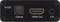 Bagsiden af en enhed med tilslutninger: '5V/DC', 'Optisk', 'HDMI-udgang', 'L/R'.