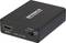 Sort lydbox med HDMI-indgang og omskifterknap til lydtilstande. Mærket 'Speaka Professional'.