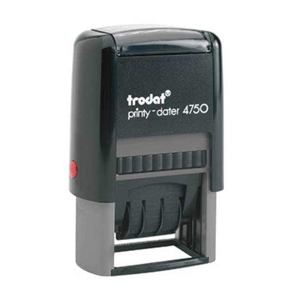 Trodat Printy-Dater Datostempel 41 x 24 mm (B x H)  Grå, Sort