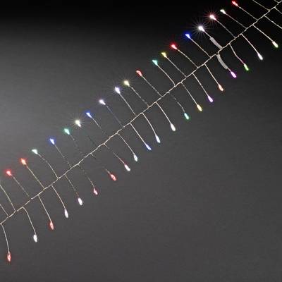 Konstsmide 6332-590 Mikro-lyskæde Indvendigt via strømdrift Antal pærer 360 LED (RGB) RGB Oplyst Længde: 3.6 m