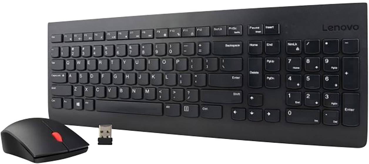 Lenovo Essential Tastatur, musesæt USB Deutsch, QWERTZ Sort