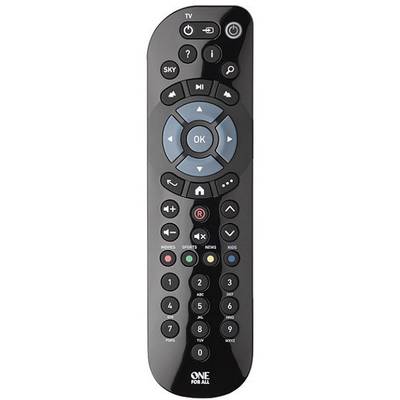 One For All URC 1635 Sky Receiver Fjernbetjening Sort
