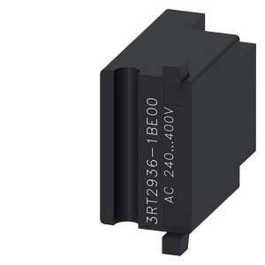 En sort elektrisk kontaktor mærket '3RT2936-1BE00 AC 240...400V'.